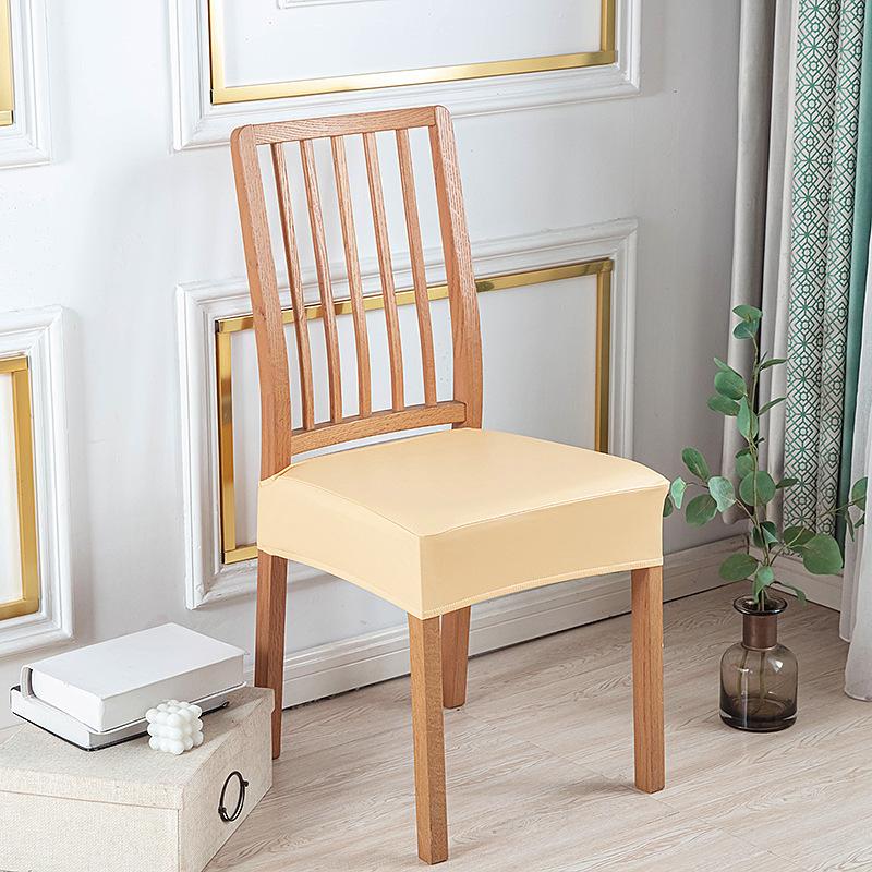 Pu Double Rubber Band Chair Cover Waterproof And Oil-Proof Seat Cushion Cover Simple Hotel Home Restaurant Seat Cushion Cover Cover