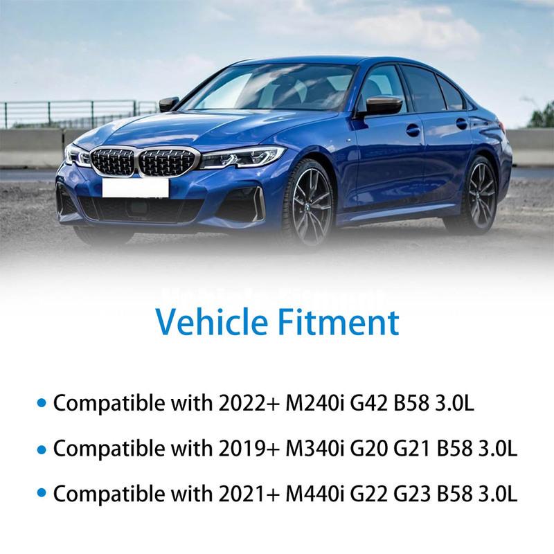 Black Cold Air Intake System Kit with Heat Shield Compatible For BMW M240i G42/M340i G20 G21/M440i G22 G23 B58 3.0T