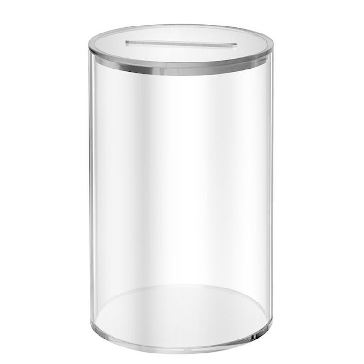 Прозрачные акриловые копилки Безопасная для детей конструкция Легкий доступ Съемные заглушки Современный домашний доступ S белый