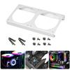 Universal 12cm PC Fan Mounting Bracket Zinc Coated Metal 25mm Elevations For Optimal Heat Dissipation And Ventilation