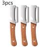 Pelador Dentado de Cocina, Cuchillo Dentado de Acero Inoxidable, Herramienta de Cocina para Pelar, Rallar, Cortar Frutas y Verduras y Abrebotellas