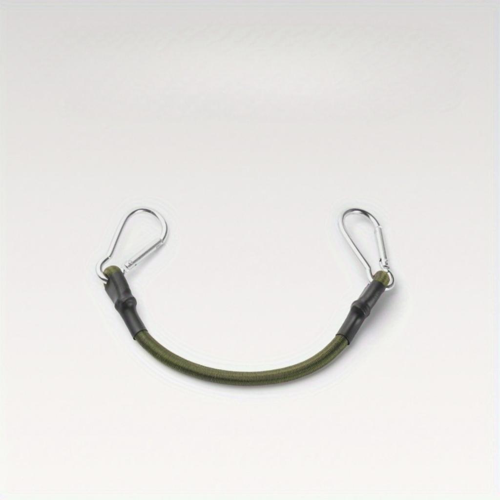 2 stk Kraftig elastisk tau med karabinkroker, Fleksibel og slitesterk 12-tommers snor for bagasje, last