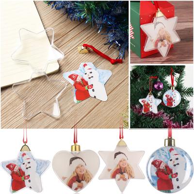 Festival Party Fotorahmen Anhänger Foto Halter Weihnachtsbaum Schmuck Foto Weihnachtskugel