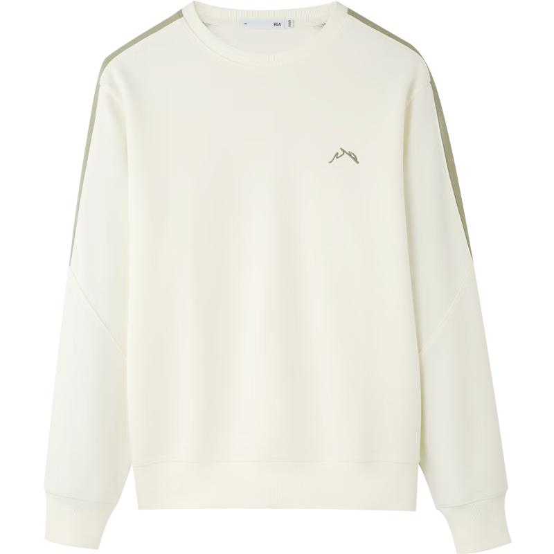 

HLA Men s Embroidered Patchwork Crewneck Sweatshirt S