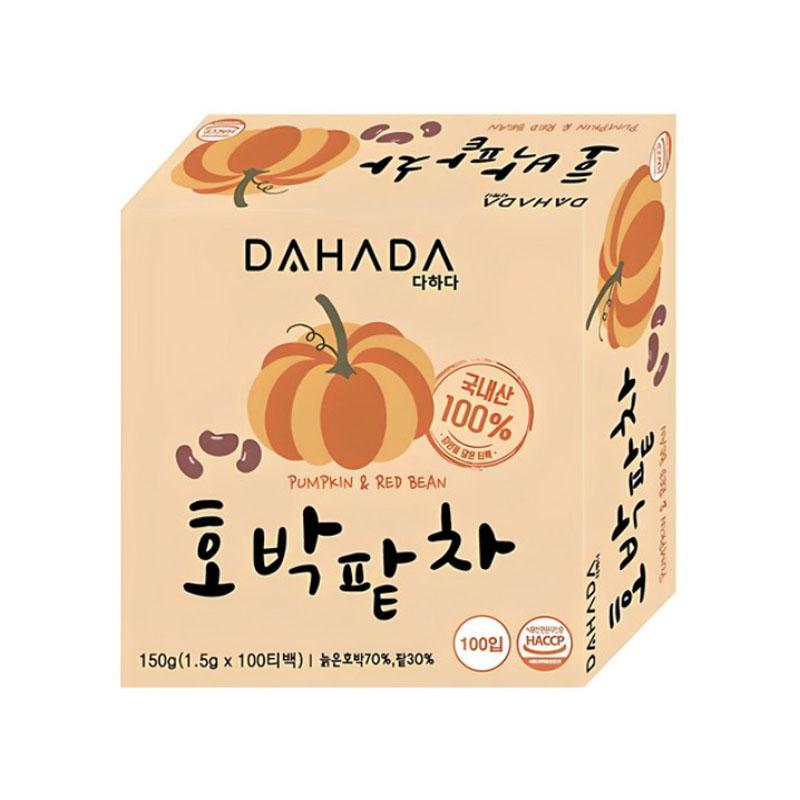 

[ДАХАДА] Тыквенный чай с красной фасолью 1,5 г x 100 чайных пакетиков 1 коробка Диетический детокс-чай Корейский чай 100 Tea Bags 1 Box
