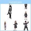 Dinosaur Skeleton Halloween Cosplay Costume Kid Stage Costume Parties Clothing