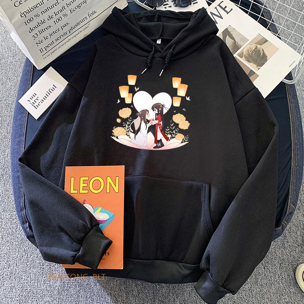 Heaven Official's Blessing Tian Guan Ci Fu TGCF Aesthetic Hoodie WOMEN BL Anime Clothes Sweatshirt Harajuku Cartoon