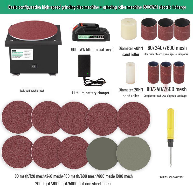 Compact Electric Belt Sander for DIY - High-Speed Sanding, Knife Sharpening, and Desktop Grinding/Polishing Machine.