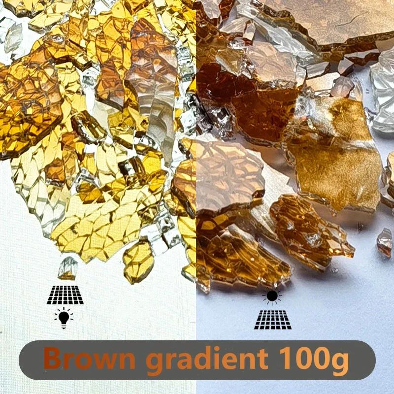 Bunte Eisbruch-Fragmente Kristallmosaik DIY Kreative Handgefertigte Mosaikkunst Farbige Gehärtetes Glas Transparente Partikel 100g