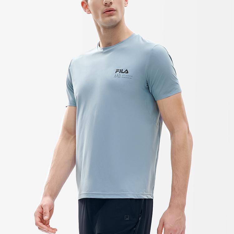 New FILA Athletics T-Shirt Men's Ash Gray Blue A11M211104FBU