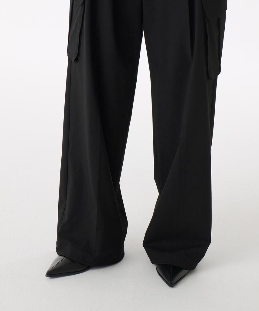 MUSINSA STANDARD WOMAN Women'S Parachute Cargo Slacks [Black]