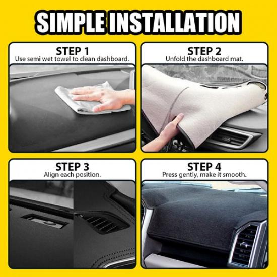 Dash Mat Dashmat For Ford F-150 F150 15-2018 16 17 Dash Cover Black Carpet H