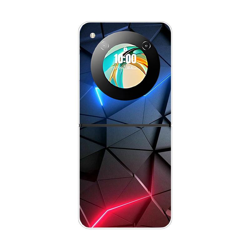 Pevný PC kryt pre ZTE Nubia Flip 2 Nárazuvzdorné puzdrá na telefón pre ZTE Libero Flip 2 5G Zadný priehľadný kryt Flip2 Coque Funda