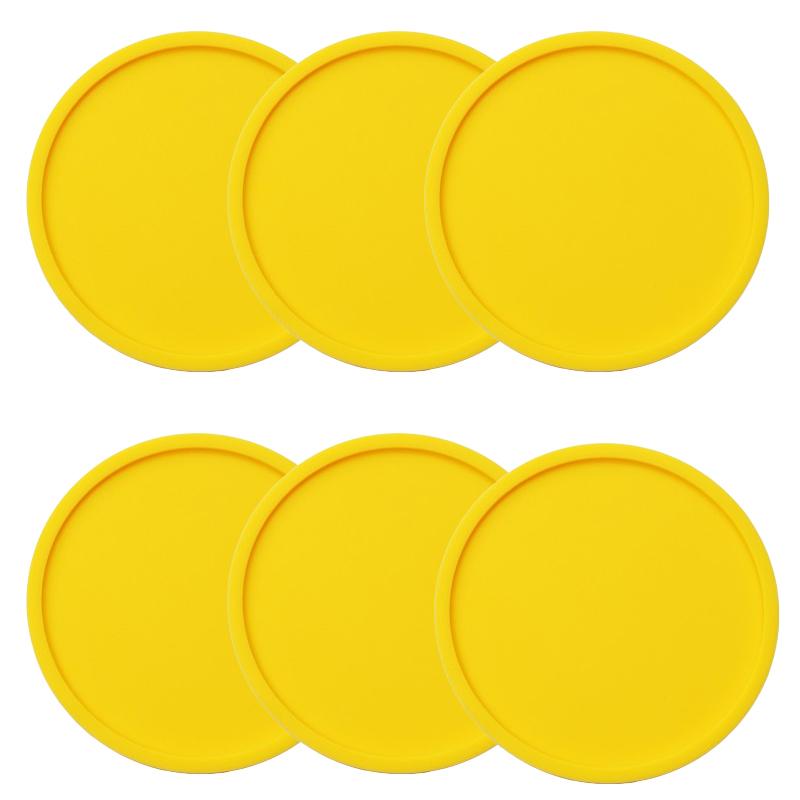 Set 6 Bucăți Suporturi de Pahar din Silicon pentru Băuturi Antiderapante Durabile Reutilizabile Set Suporturi de Pahar Antiderapante Suporturi de Pahar din Silicon