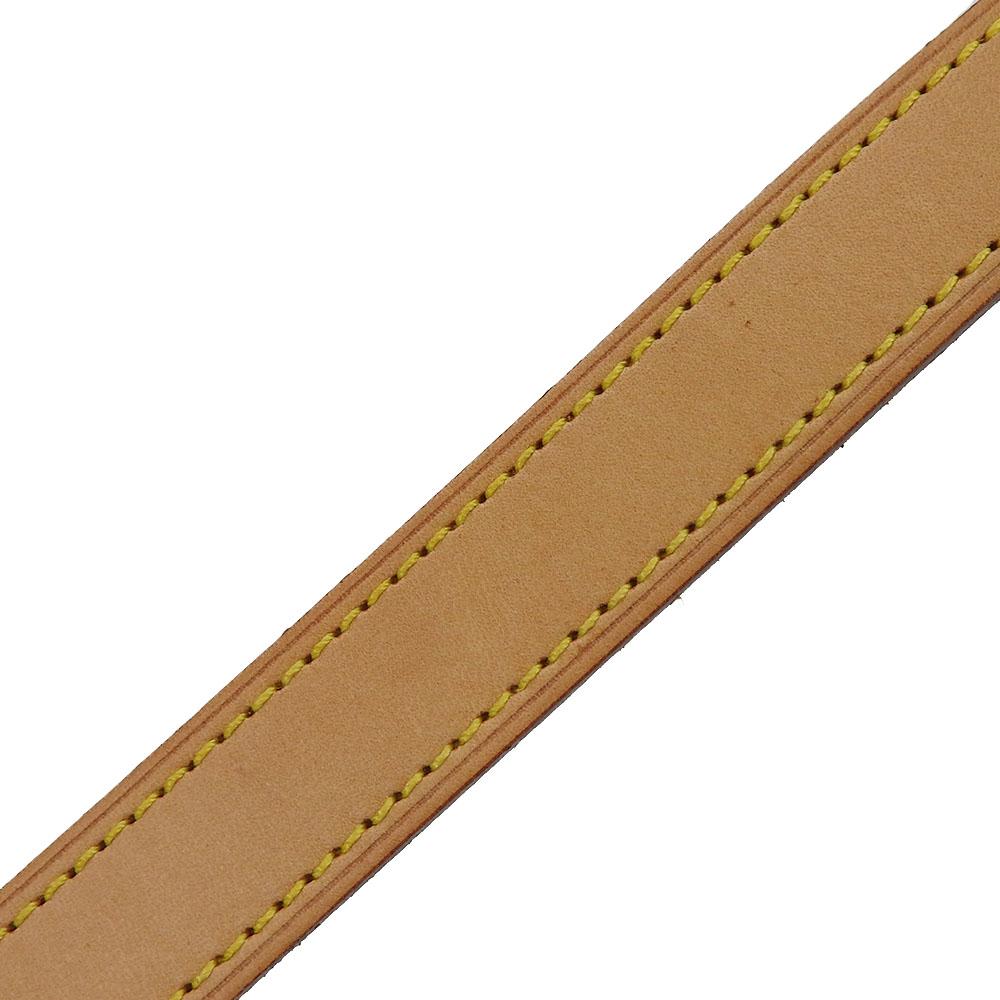 Used LOUIS VUITTON Shoulder Strap Nume Leather Beige Shoulder