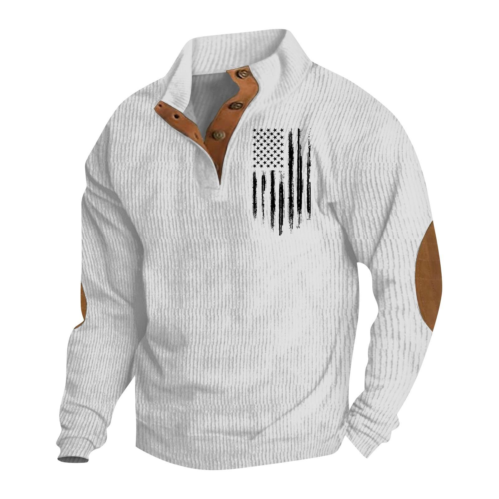 

Весенняя и мужская толстовка с воротником-стойкой — это повседневные свитера для активного отдыха, топы XL белый