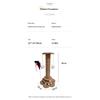 Small Sisal Scratching Post for Cats, Durable Cat Tree with Scratch Board for Indoor Cats, Pet Furniture