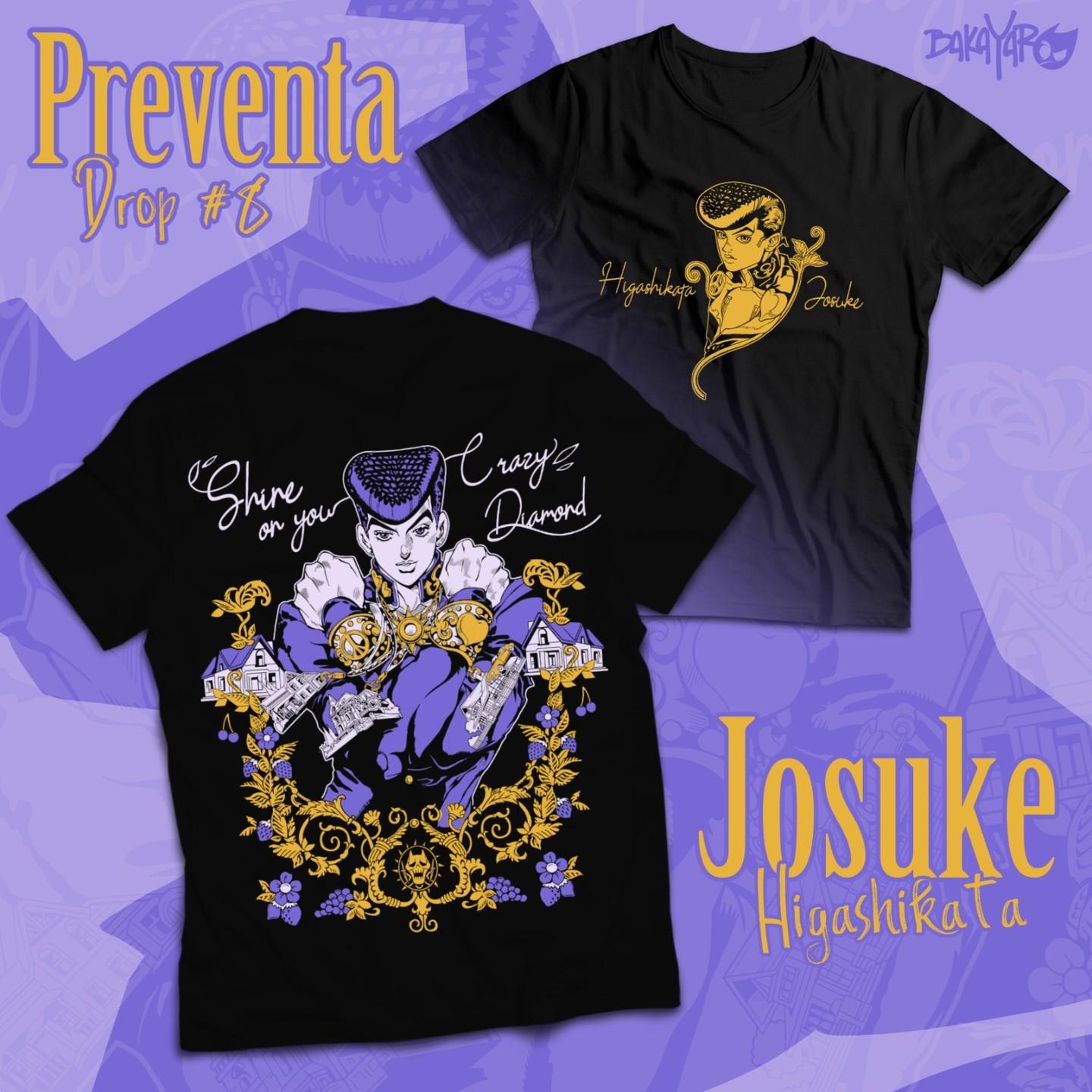 

Футболка Джоске Хигашиката Jojo s Bizzare Adventure Подарок для девушки Футболка Все размеры 5XL чёрный