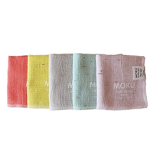 Contex MOKU Handkerchiefs (5-Piece Set)  59717-90  (Mandarin, Lemon, Almond, Mint, Baby Pink)