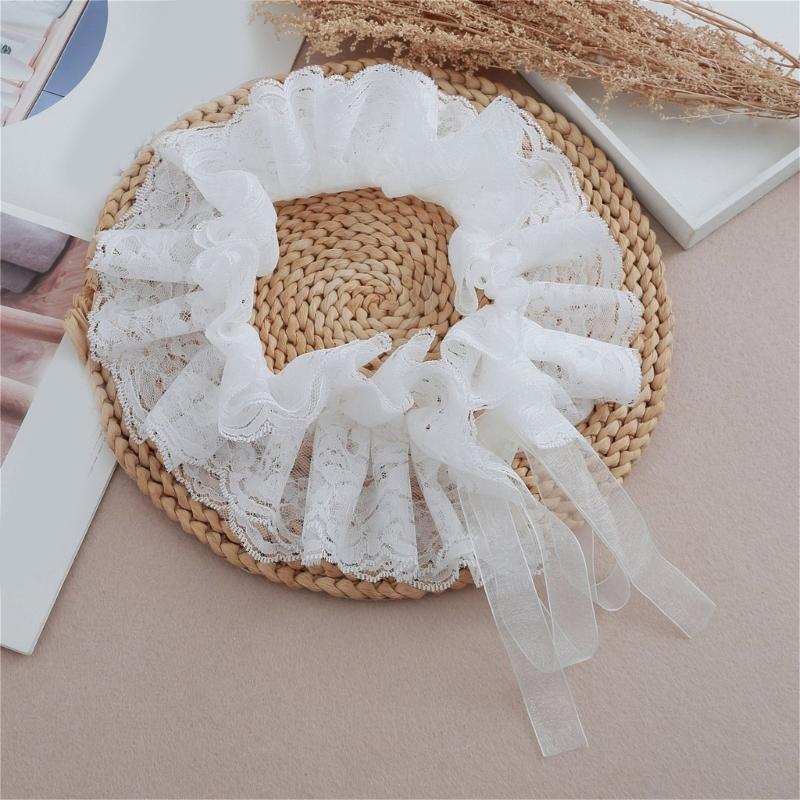 Lace Trim Manicure Sleeve Nails Art Decoration Meshes Cuffs Romantics Arm Cuffs for Special Occasion and Fancy Dress