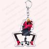 Heiß Populär Anime Cartoon Dämon Figur Schlüsselanhänger für Zubehör Tasche Angel Dust Schlüsselanhänger Ring Schlüsselring Schmuck Fans Freunde Geschenke