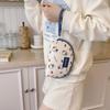 New Sanrio Hello Kitty Canvas Makeup Bag Medium Women's Blue 810-1676-4