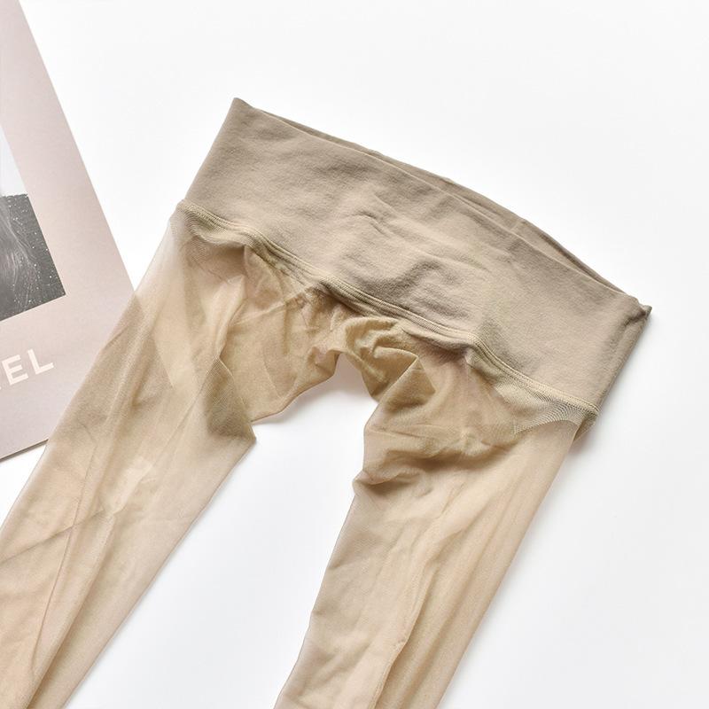 

1DSilky Shiny Seamless Stockings Aurora Women s Summer Black Sexy Oily Seamless Ultra-Thin Open Crotch Pantyhose Open Crotch