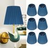 6PCS Fabric Modern Simple Lampshade Lightweight Wall Lamp Shade  Crystal Chandelier