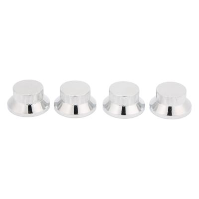 4 Stück Zylinderknöpfe E-Gitarre Lautstärke Tonregler Metall für Potentiometer Bass