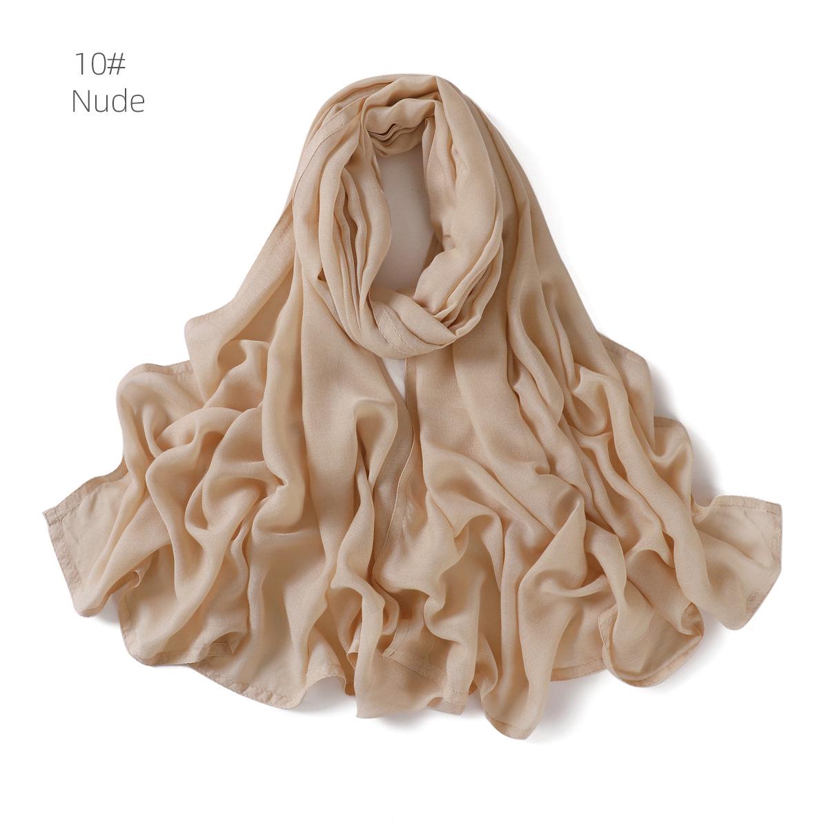 

Soft Modal Wide-Edge Solid Color Breathable Shawl Scarf (70 x 175 CM) 175 cm