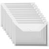 Secure Snap Closure Plastic Document Holders A4 Size Waterproof File Folders Document Wallet For School Office Use