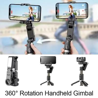 360° Rotation Handheld Gimbal Stabilizer Selfie Stick Following Shooting Phone Tripod Gimbal for Smartphones Live Stream