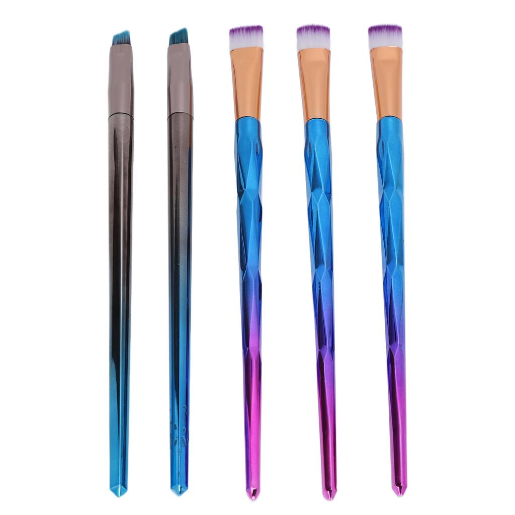5pcs Nail Art Brushes Set Professional Home Salon Novice DIY Nail Painting Brush for Nail Extension