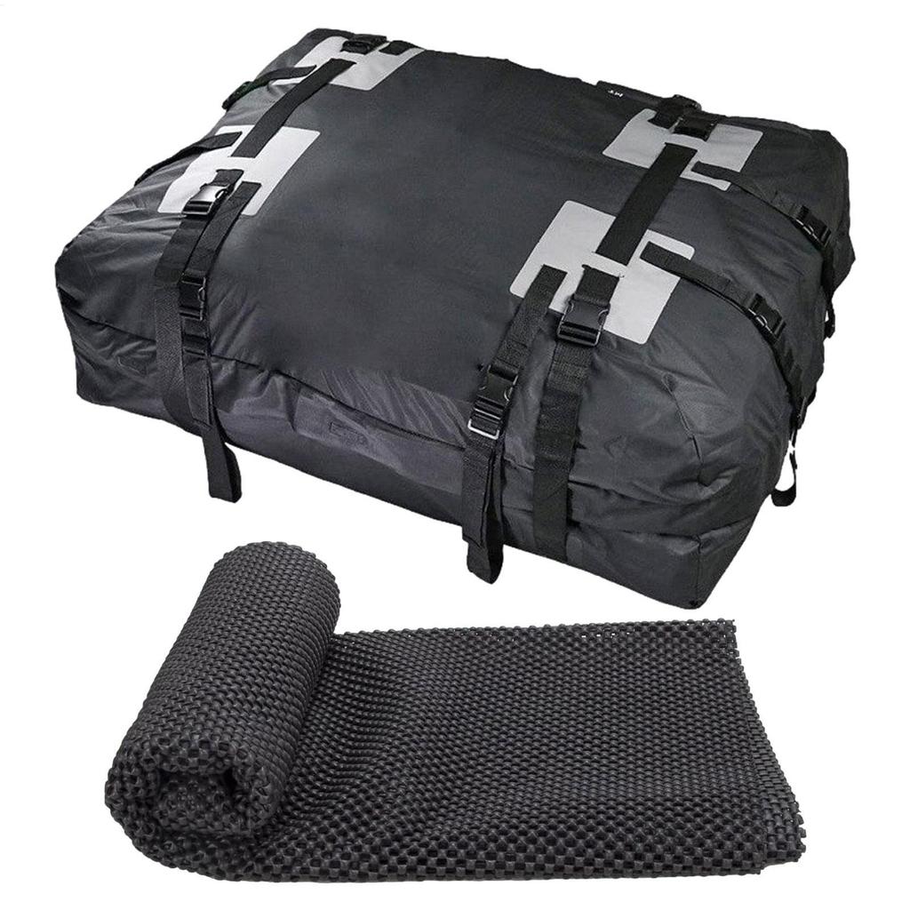 Rooftop Cargo Carrier Car Rooftop Cargo Carrier Bag With 15 Cubic Feet Capacity 600D Oxford Cloth Waterproof Soft Car Roof Bag