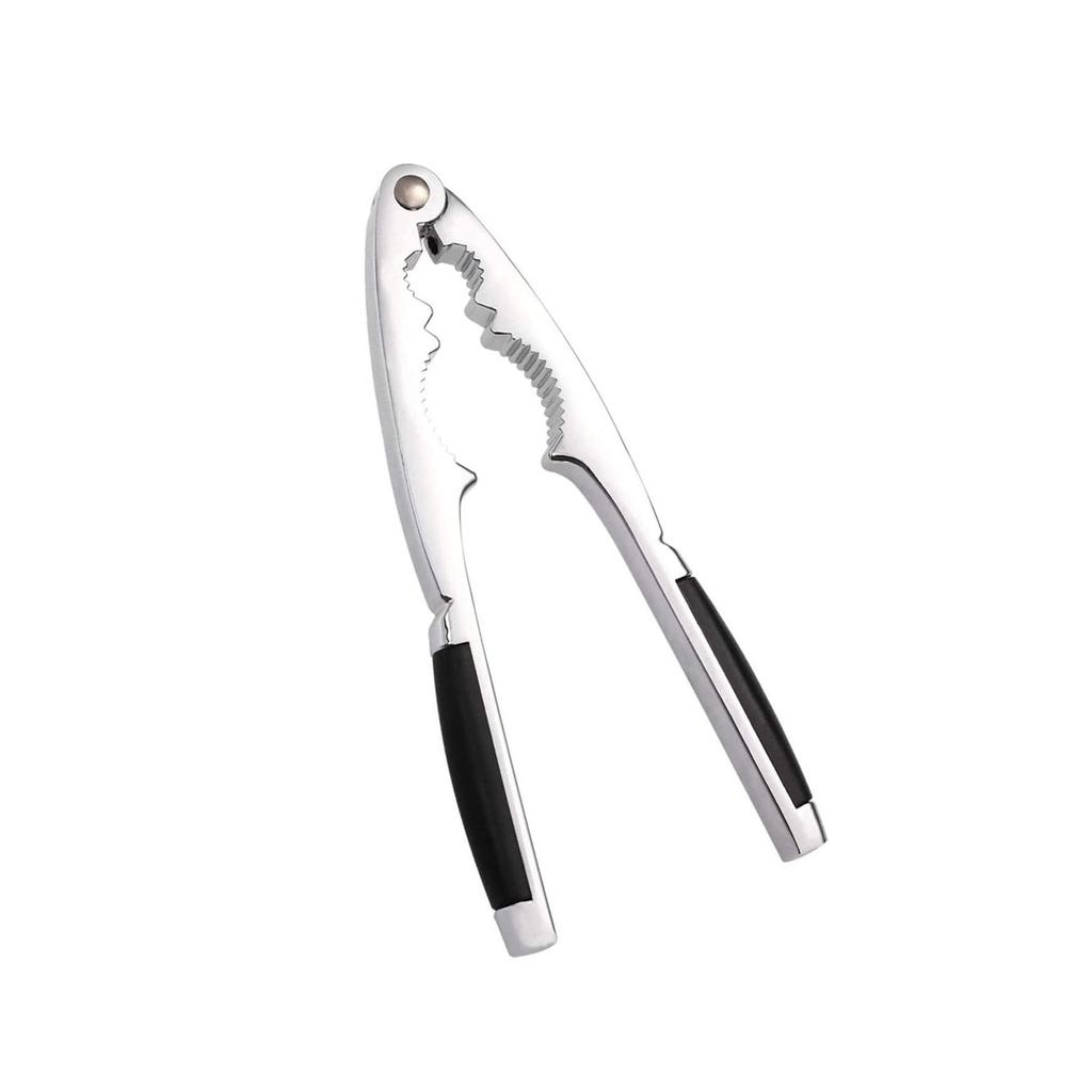 Nut Cracker Sheller Opener Nut Clip Quick Walnut Cracker Kitchen Tools Pine Pecan Hazelnut Plier Stainless Steel Nutcracker