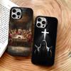 Custodia per Telefono Gesù Cristo Per iPhone 17,16,15,14,13,12,11 Plus,Pro Max,XS,Interno Placcato Argento Colorato