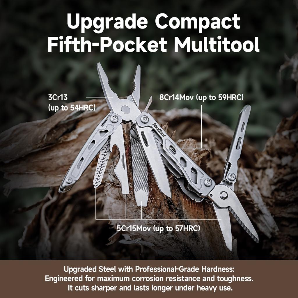 NexTool 13 In 1 Mini Flagship F12 Multi Functional Tool Folding EDC Multitool Screwdriver Pliers File Ruler Outdoor Hand Tools