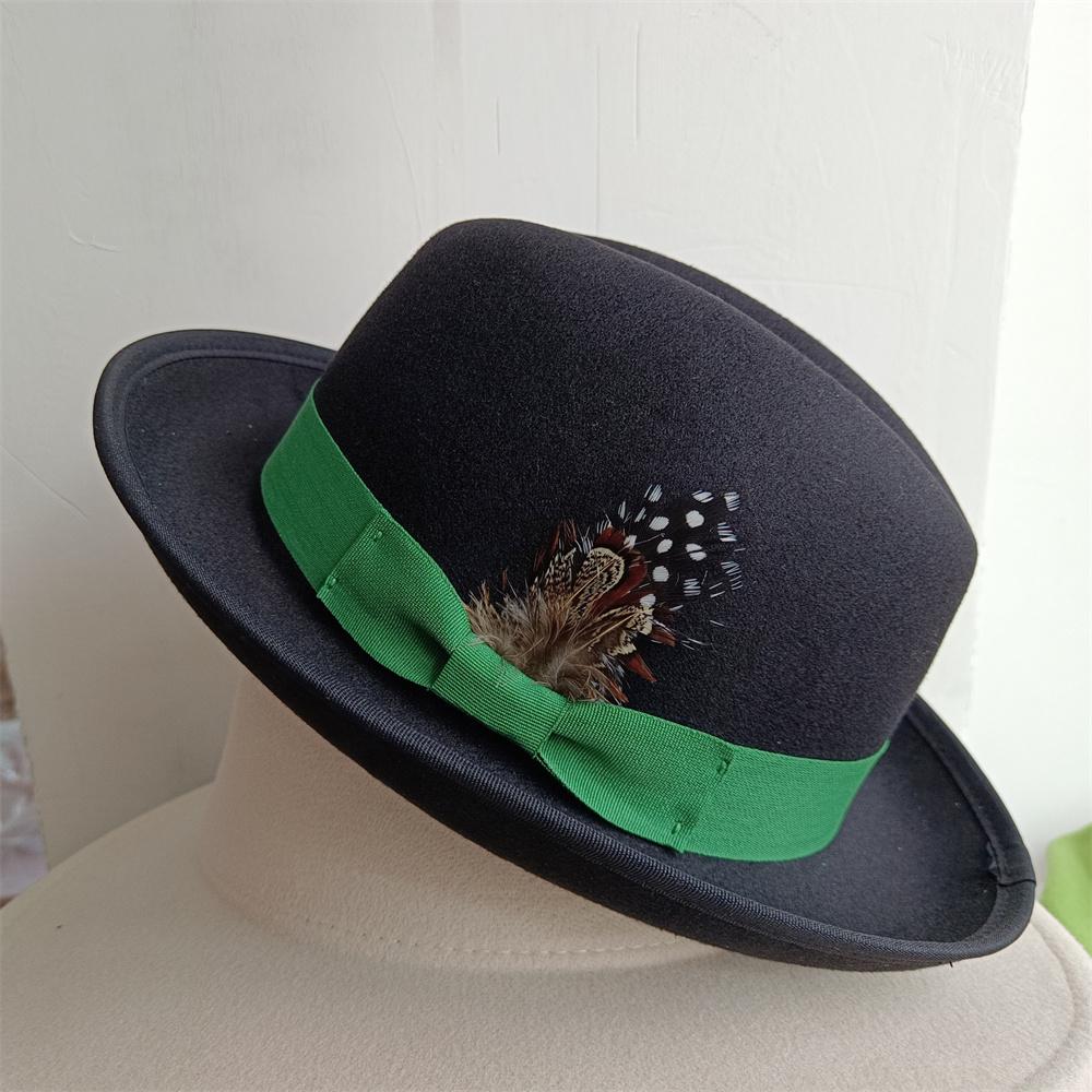 The Derby Hat Bowler Hat Fedora For Women And Men Party Hat Men Hat For Winter Elastic Band Felt Hat Jazz Church Hat
