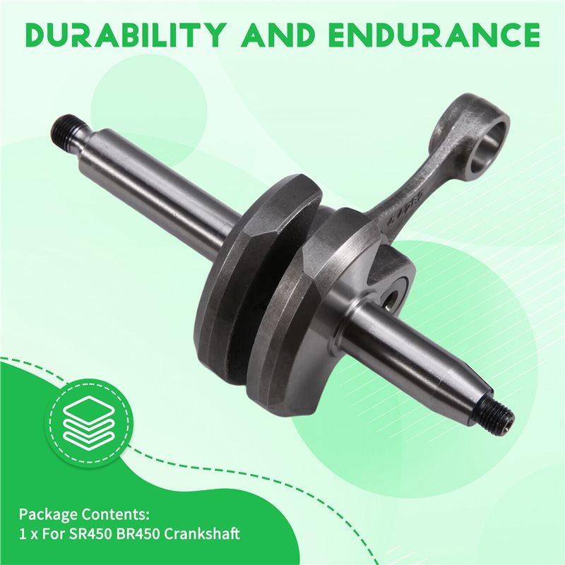 T21C Crankshaft For STIHL SR450 BR450 Hair Dryer High Strength SR450 BR450 Crankshaft