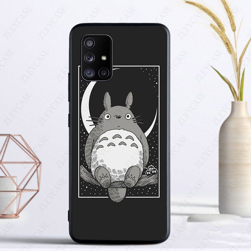 Happy Totoro Cat Phone Cover Funda For Samsung Galaxy A13 A53 A11 A12 A32 A22 A52S A10S A41 A42 A33 A20E A30S A40 A71 A21S Cases