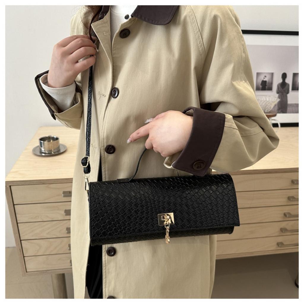 Design di nicchia personalizzato, Stile casual occidentale, Semplice monospalla, Tendenza casual, Borsa da donna, Borsetta quadrata piccola alla moda