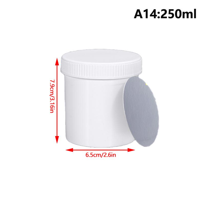 1 Stücke 30-1000 Ml Weiß/Schwarz Kunststoff Glas Maske Glas Creme Glas Lebensmittel Lagerung Tank Kosmetische Leere container Make-Up Box