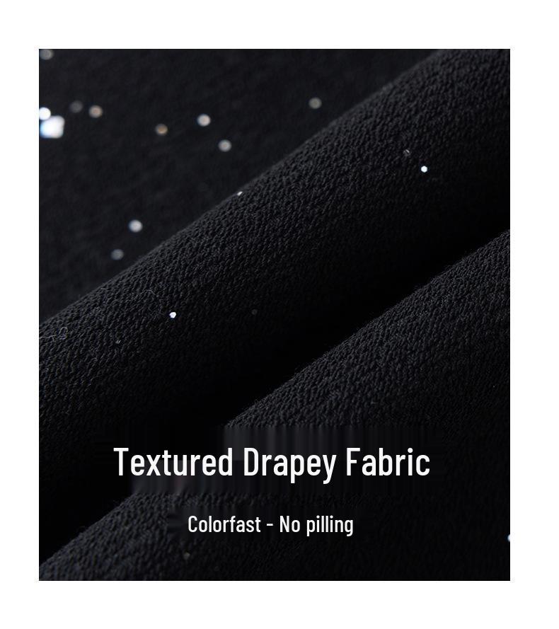 Versatile Sequin High-Waist Petite Skirt - 2025 Autumn/Winter Collection