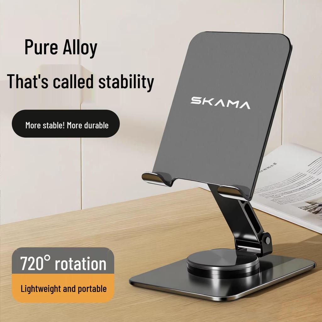 All-Metal 360° Rotating Phone Holder Stand for Home & Live Streaming