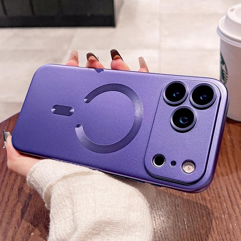 Magnetic Matte Cases For iPhone 11 12 13 14 15 16 17 Pro Max 17 Air 16 Plus For Magsafe Wireless Charge Cover Phone Accessories