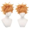 LVMEY Character Orange for Costume Comic Cultural School Festival Wig, Anime, Shot, Disguise, Costume, Heat-Resistant Wig, Hairpiece, Accessory,