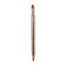 Double-Ended Retractable Lip Brush with Cap - Portable, Colorful Metal Design for Makeup Artists