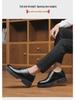 Spring Men's Genuine Leather Breathable Business Shoes - British Formal, Thick Sole, Height-Increasing, All-Match Korean Style