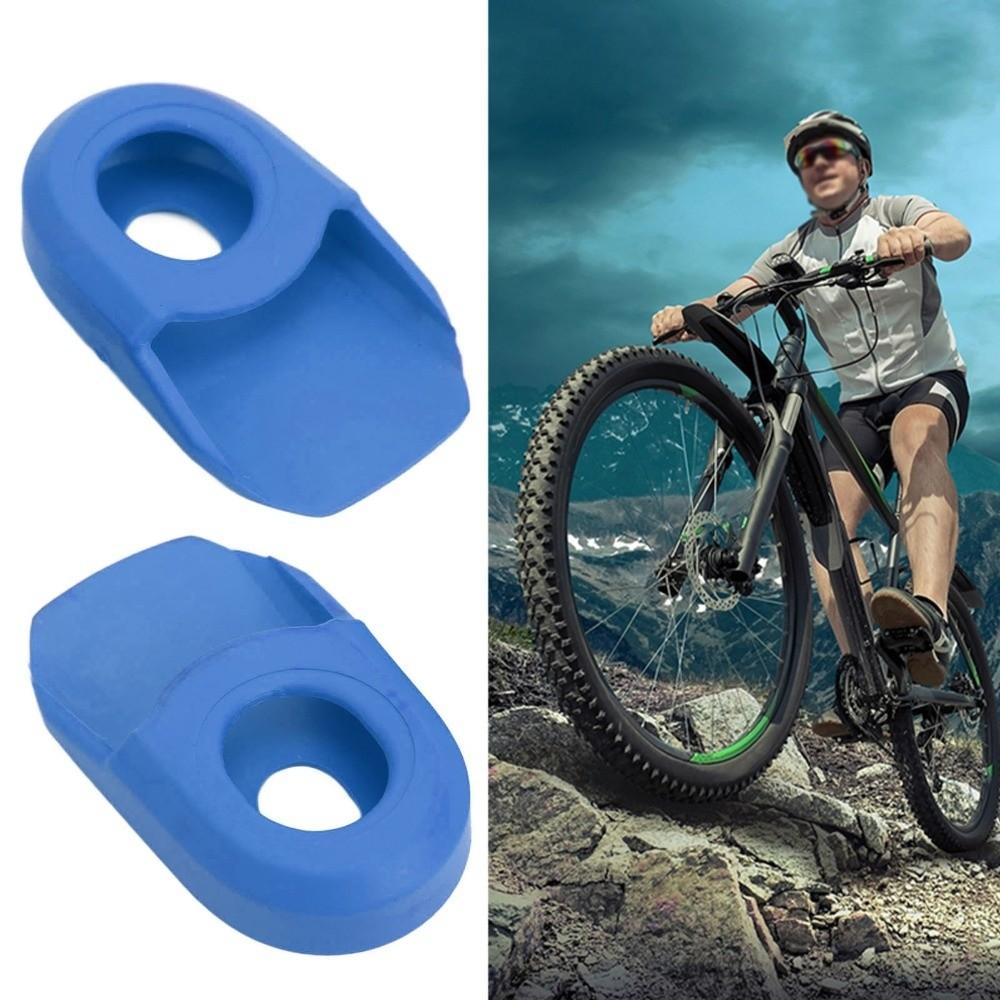 2PCS Capa de Manivela de Bicicleta Anti-Fricção Silicone Bota de Manivela de Bicicleta Manga de Braço de Manivela Manutenção de Bicicleta