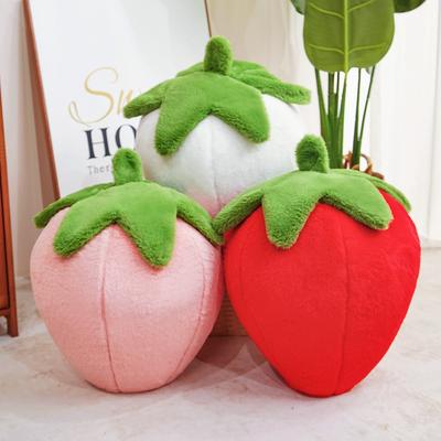Cartoon Strawberry Plush Toy 23/35cm Soft Filled Fruit Sofa Cushion Simulation Strawberry Pillow Home Decor Gift for Friend